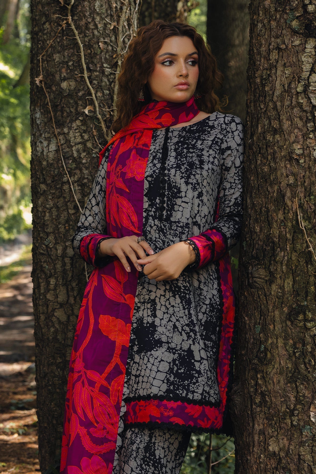 Charizma | Aniiq Embroidered Collection | STAPLE SHAWL ANW4-08 - Official Charizma stockist in UK - Sakeena London