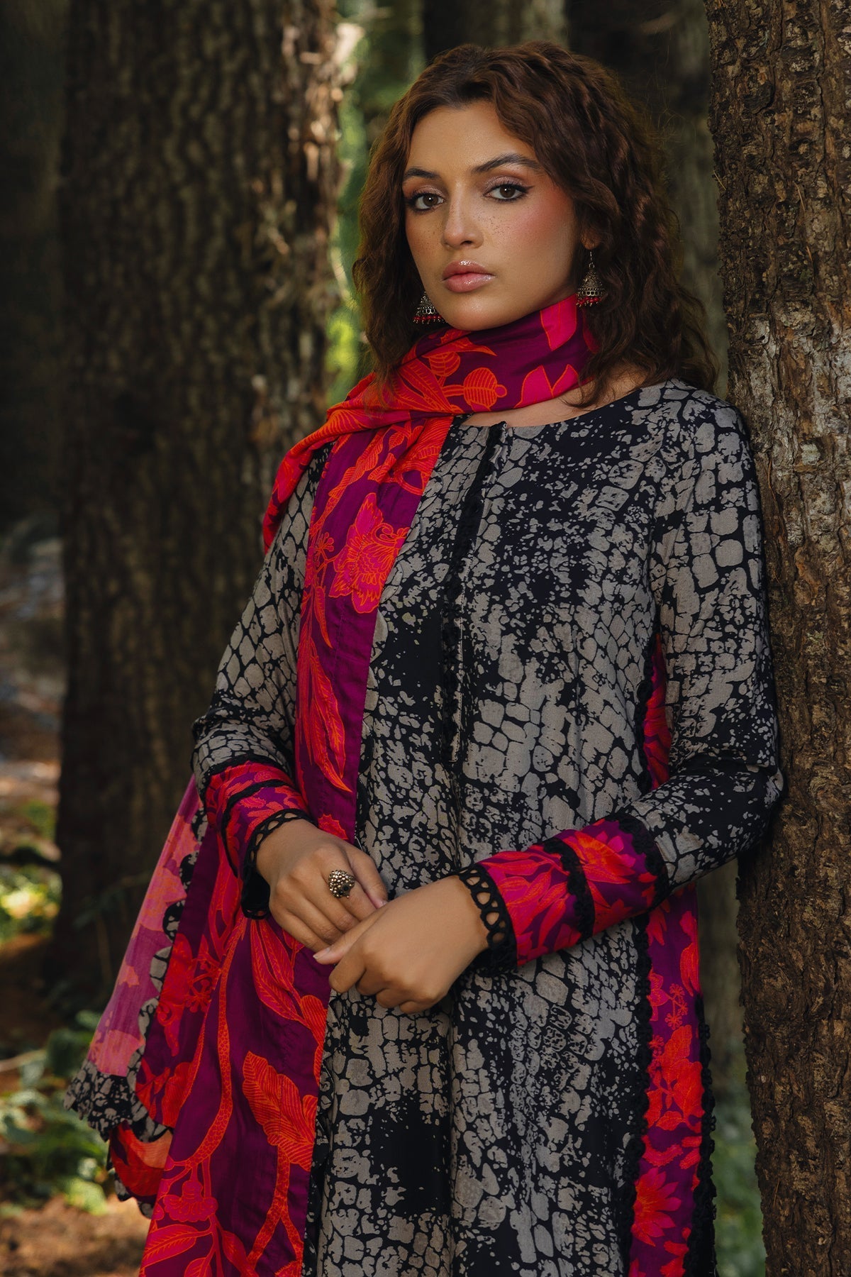 Charizma | Aniiq Embroidered Collection | STAPLE SHAWL ANW4-08 - Official Charizma stockist in UK - Sakeena London