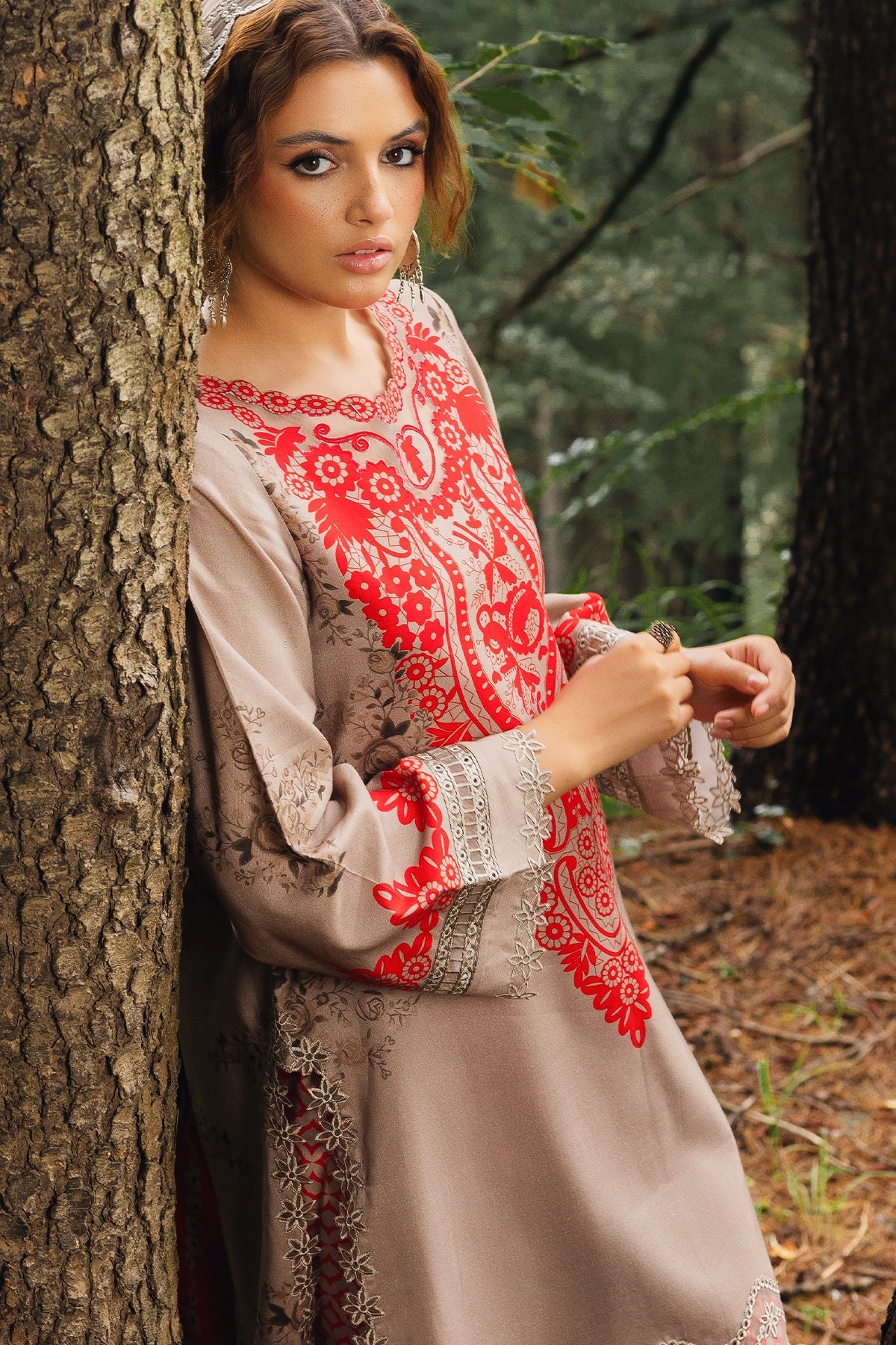 Charizma | Aniiq Embroidered Collection | STAPLE SHAWL ANW4-04 - Official Charizma stockist in UK - Sakeena London