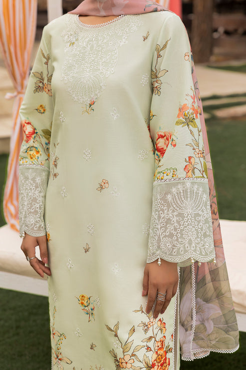 Saad Shaikh | Lawn 25 | Pista - Floral Mirage - Official Saad Shaikh stockist in UK - Sakeena London