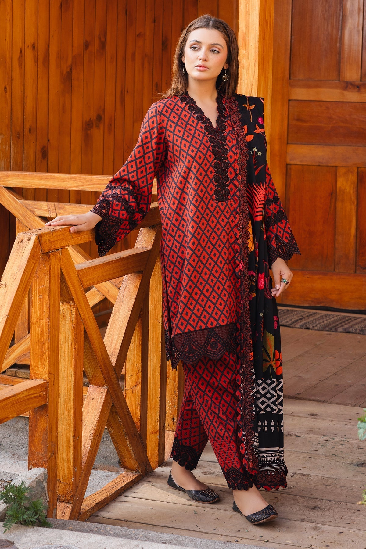 Charizma | Aniiq Embroidered Collection | STAPLE SHAWL ANW4-06 - Official Charizma stockist in UK - Sakeena London