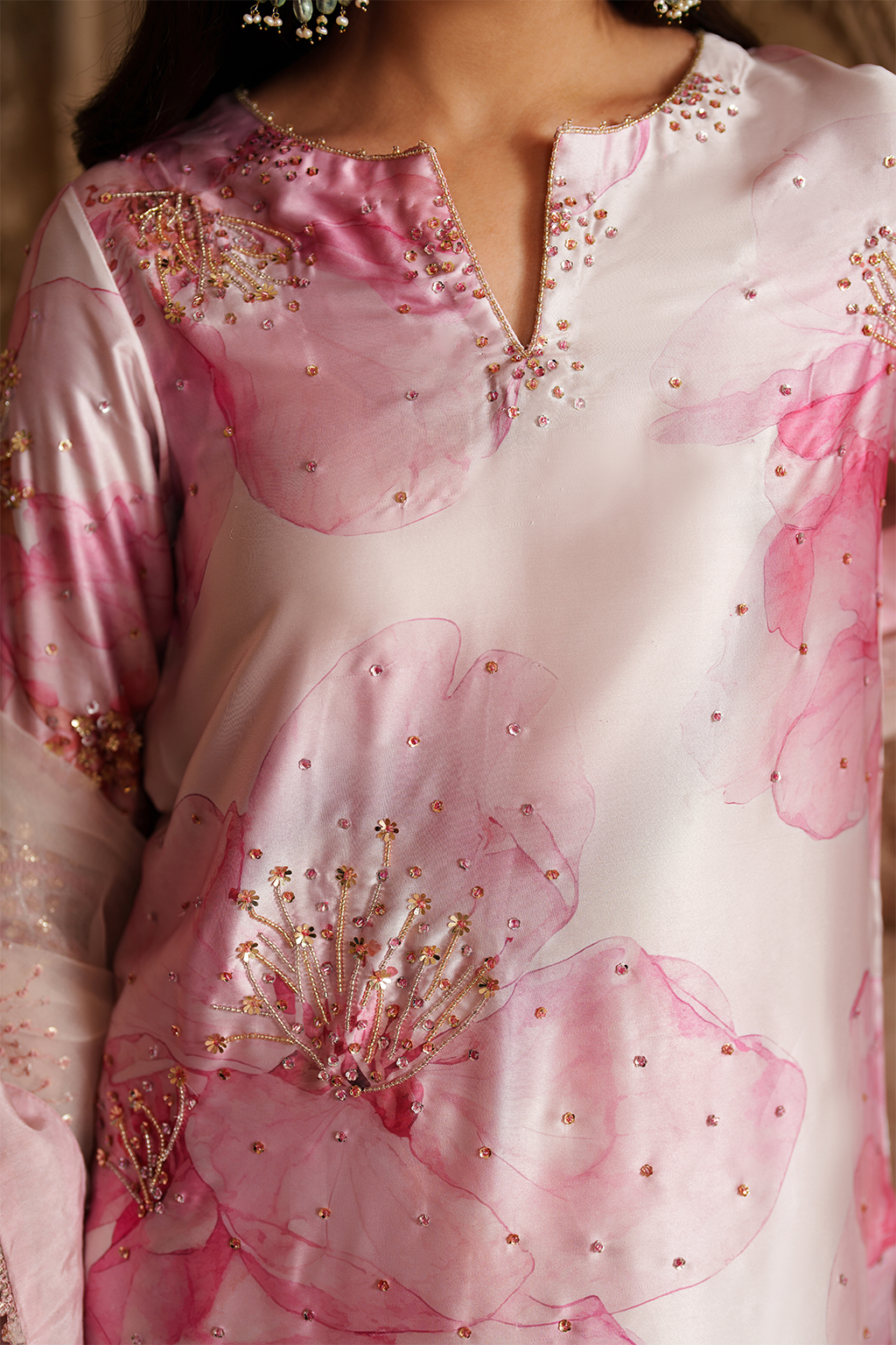 Iznik | Festive Formal | UE-547 Printed Charmeuse - Official Iznik stockist in UK - Sakeena London