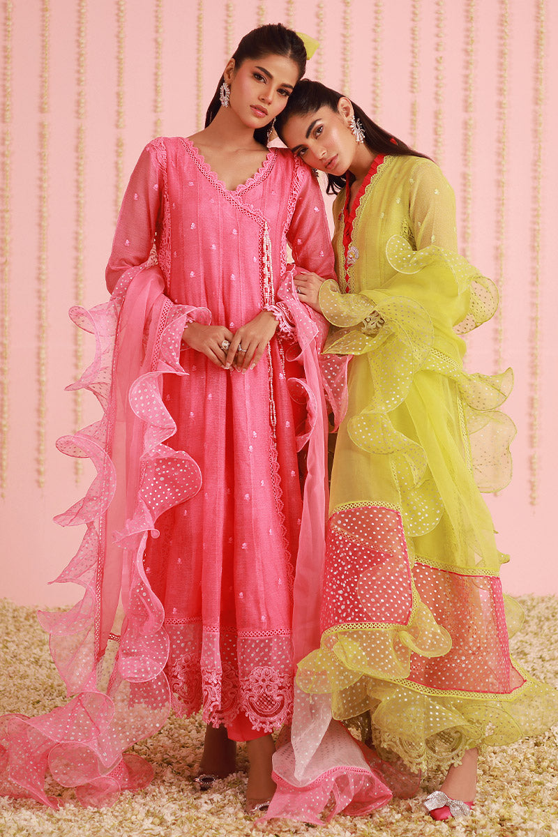 Chic Ophicial | Ruffles Collection | Pear Green Kalidar - Official Chic Ophicial stockist in UK - Sakeena London