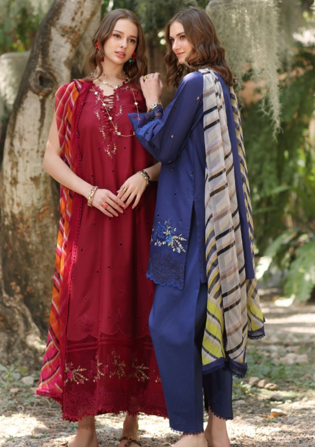 Lawn - Noor by Saadia Asad - Eid Luxe - Printedkari 25 - D#3-B