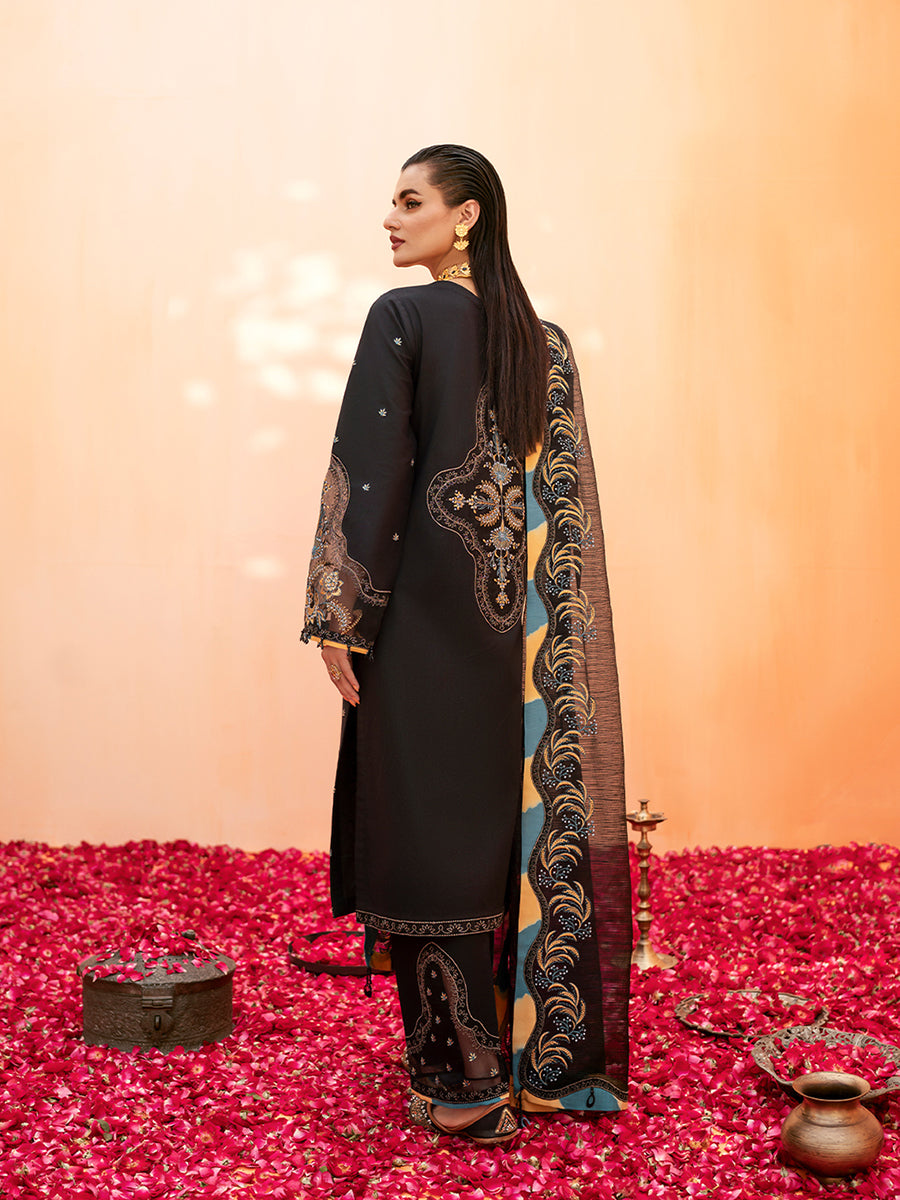 Fozia Khalid | Eid Edit 24 | Jade Black - Official Fozia Khalid stockist in UK - Sakeena London