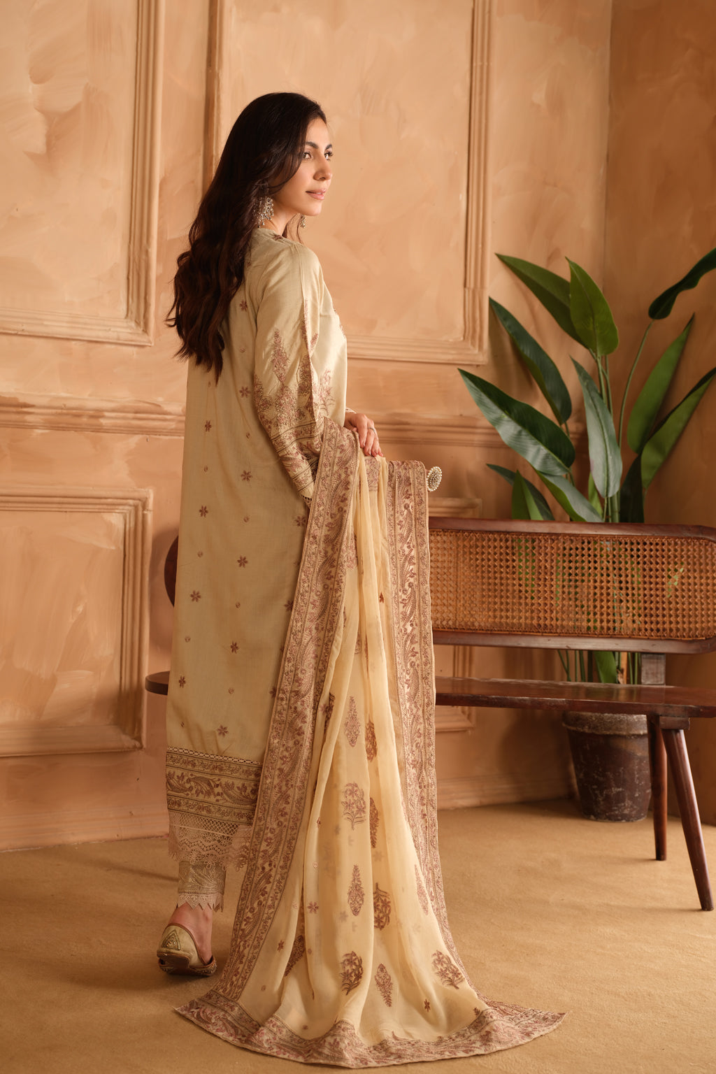 Johra | Shah Jahan Embroidered Viscose | JH-269-SJ - Official Johra stockist in UK - Sakeena London