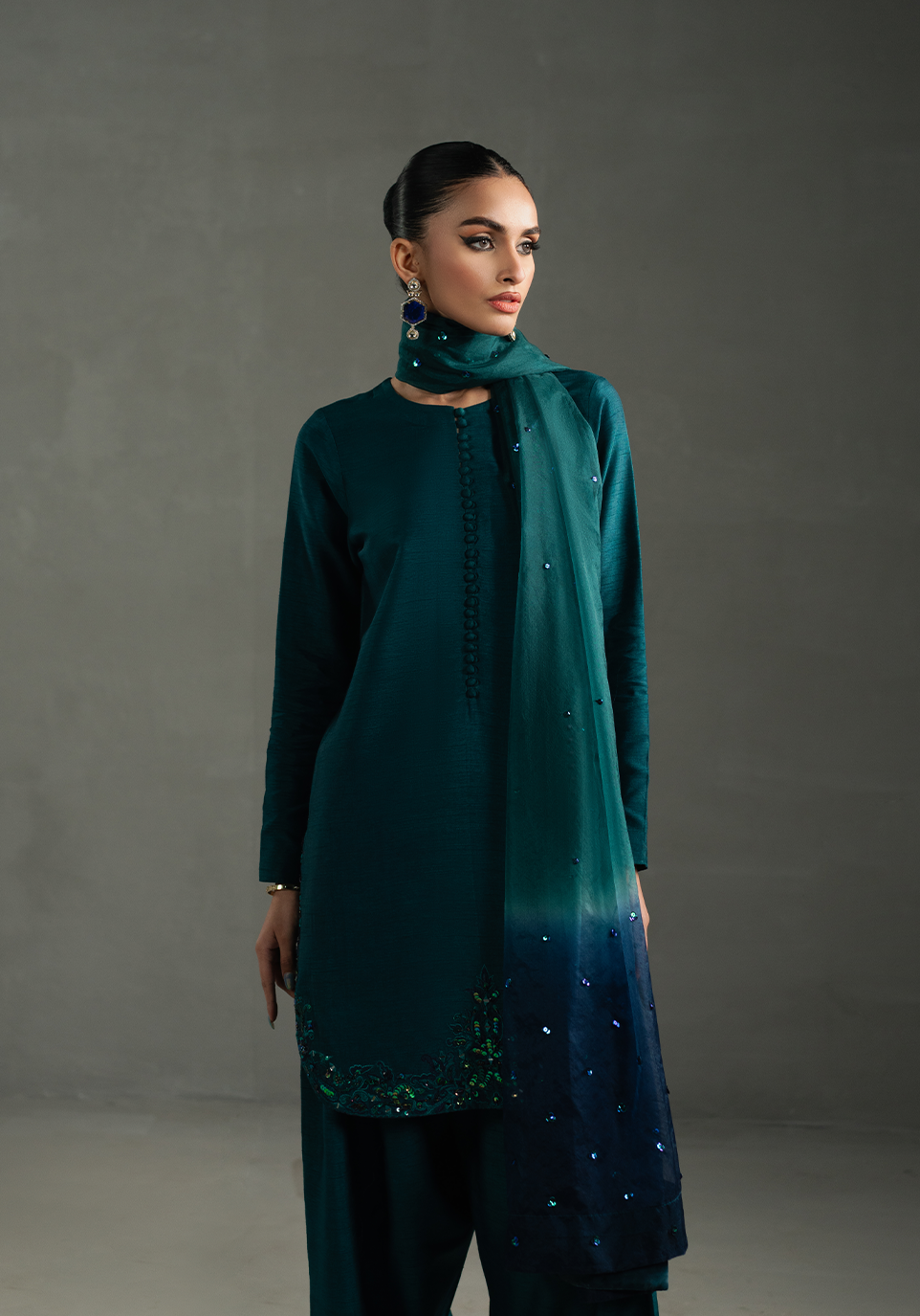 Zarqash | Silk Edit | ZQS 015 ELOISE - Official Zarqash stockist in UK - Sakeena London