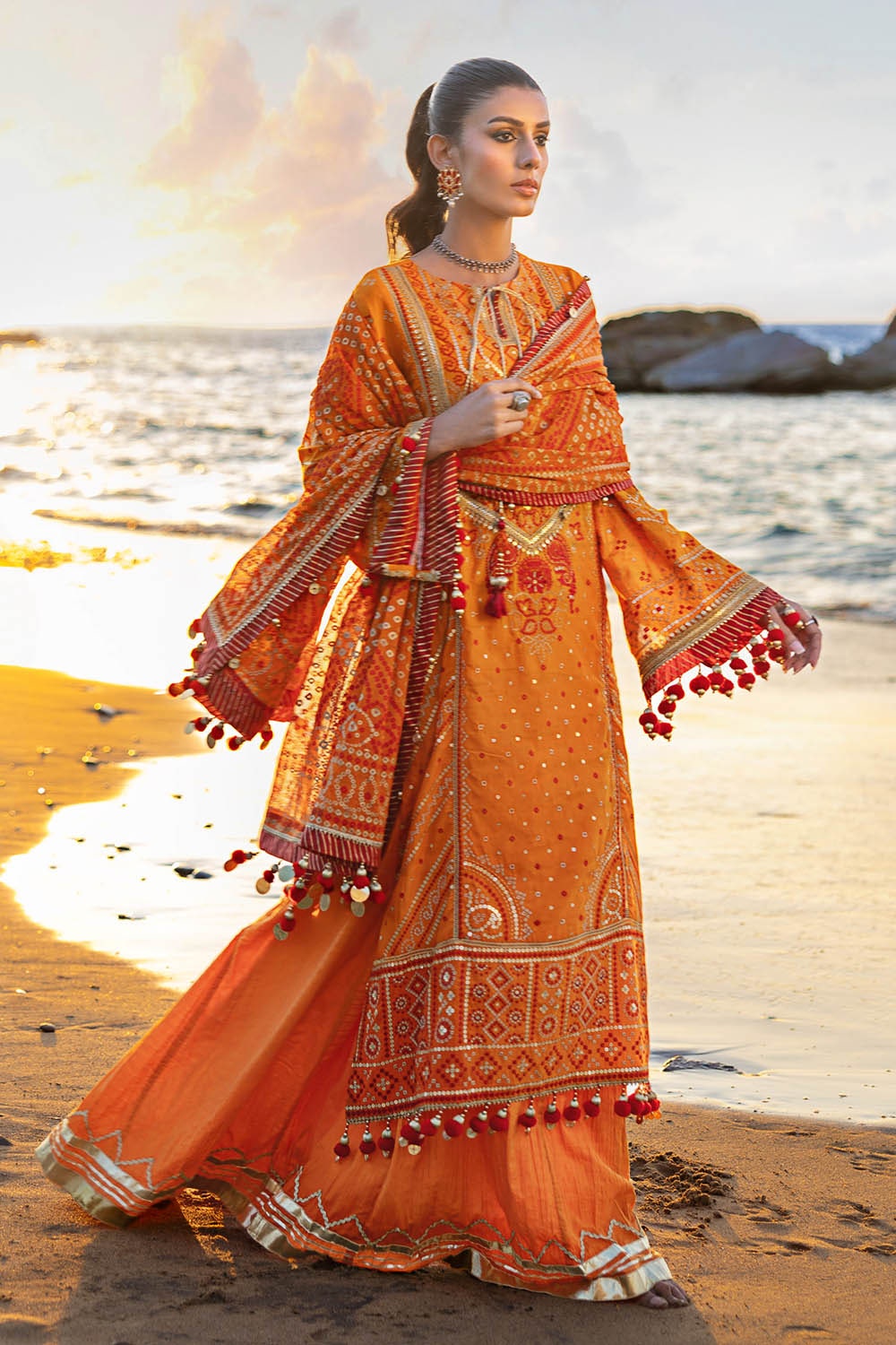 Gul Ahmed | Chunri Lawn 25 | BM-52020 - Official Gul Ahmed stockist in UK - Sakeena London