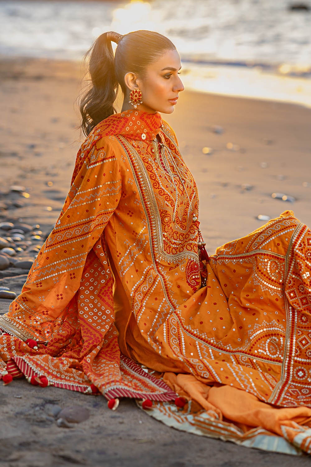 Gul Ahmed | Chunri Lawn 25 | BM-52020 - Official Gul Ahmed stockist in UK - Sakeena London