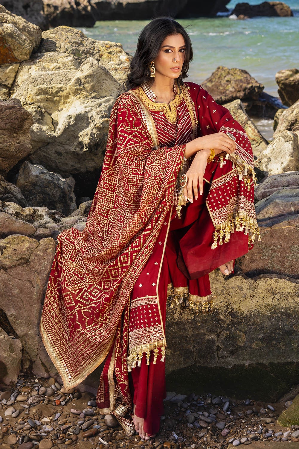 Gul Ahmed | Chunri Lawn 25 | BM-52018 - Official Gul Ahmed stockist in UK - Sakeena London