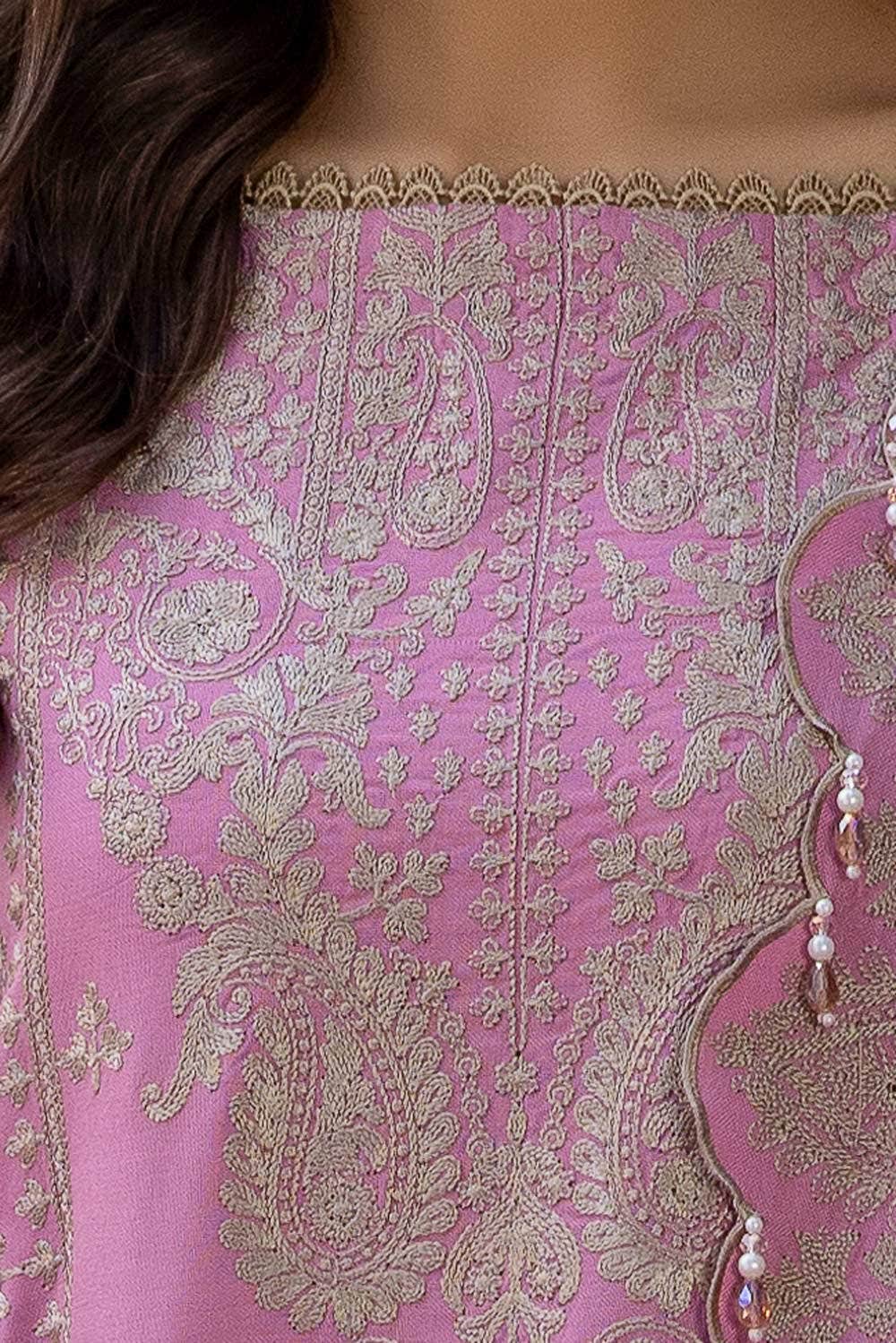 Gul Ahmed | Winter Collection 24 | Acrylic Dupatta AP-42008 - Official Gul Ahmed stockist in UK - Sakeena London