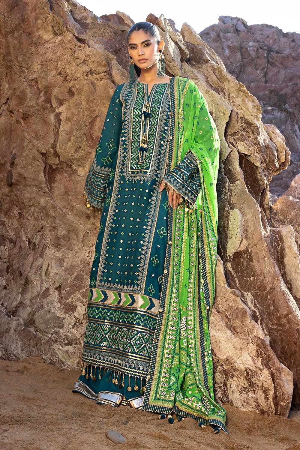 Gul Ahmed | Chunri Lawn 25 | BM-52025 - Official Gul Ahmed stockist in UK - Sakeena London