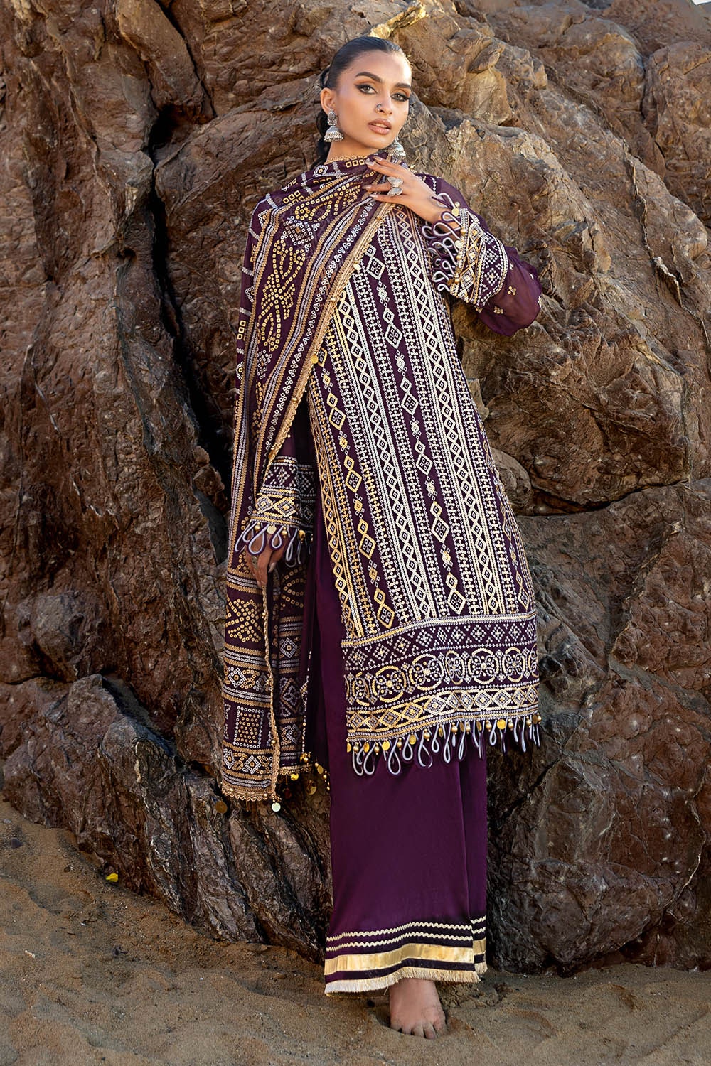 Gul Ahmed | Chunri Lawn 25 | BM-52023 - Official Gul Ahmed stockist in UK - Sakeena London