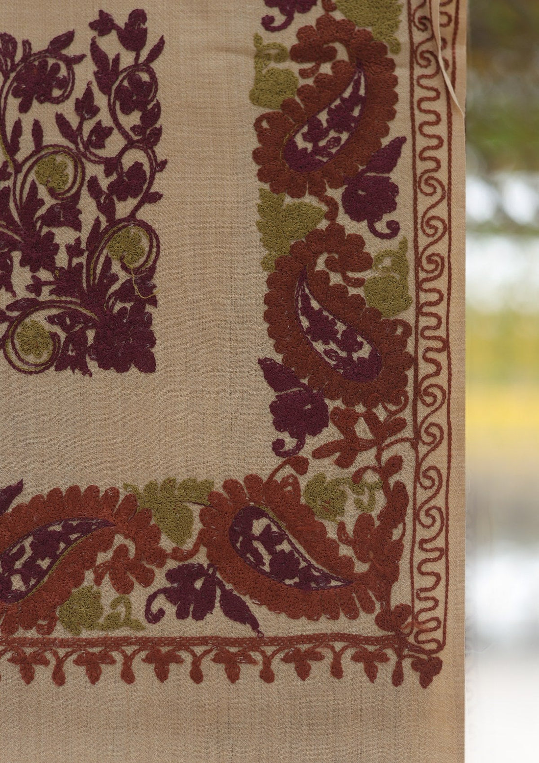 Wool Ari Work Shawl D - 41 - L GOLDEN