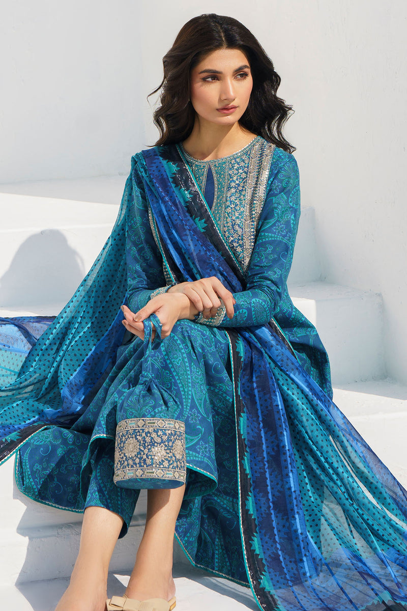 Jazmin | Summer Lawn 25 | USE-9017 - Official Jazmin stockist in UK - Sakeena London
