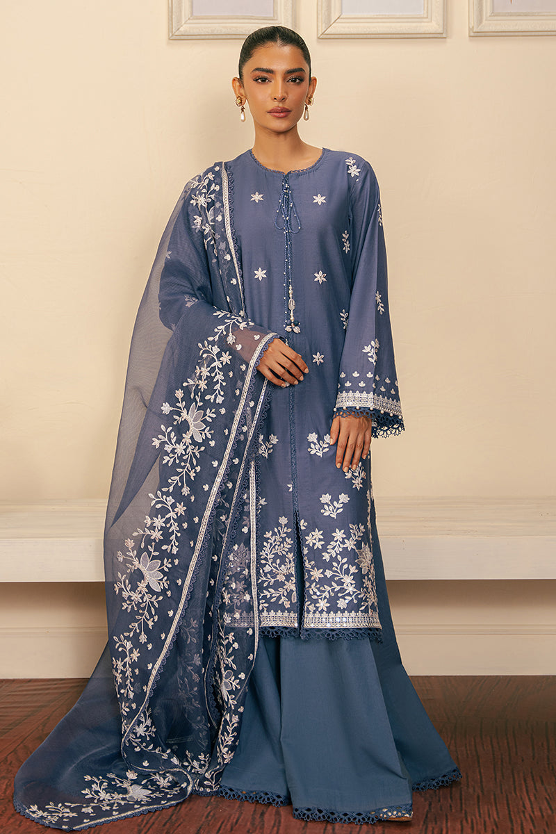 Cross Stitch | Embroidered Lawn Mahiri 24 | CRYSTAL FLORA - Official Cross Stitch stockist in UK - Sakeena London