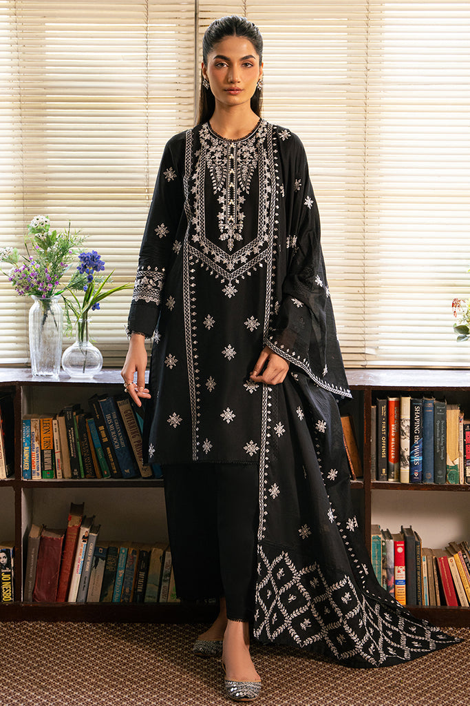 Cross Stitch | Mahiri Embroidered Lawn 24 | BLACK ORCHID - Official Cross Stitch stockist in UK - Sakeena London