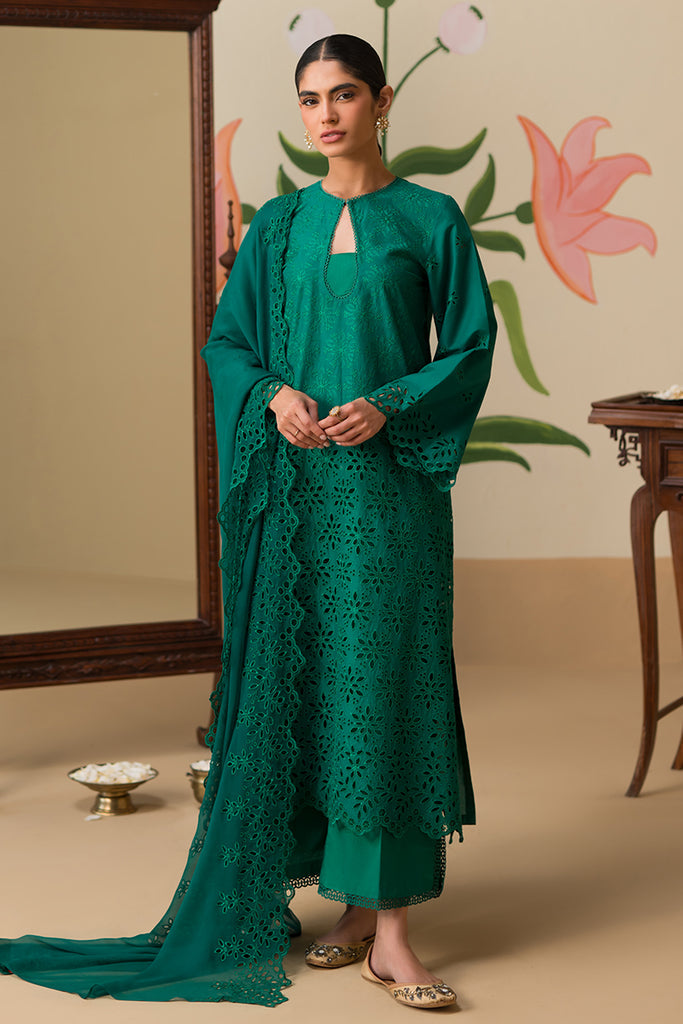 Cross Stitch | Chikankari Lawn 24 | PINE FOREST - Official Cross Stitch stockist in UK - Sakeena London