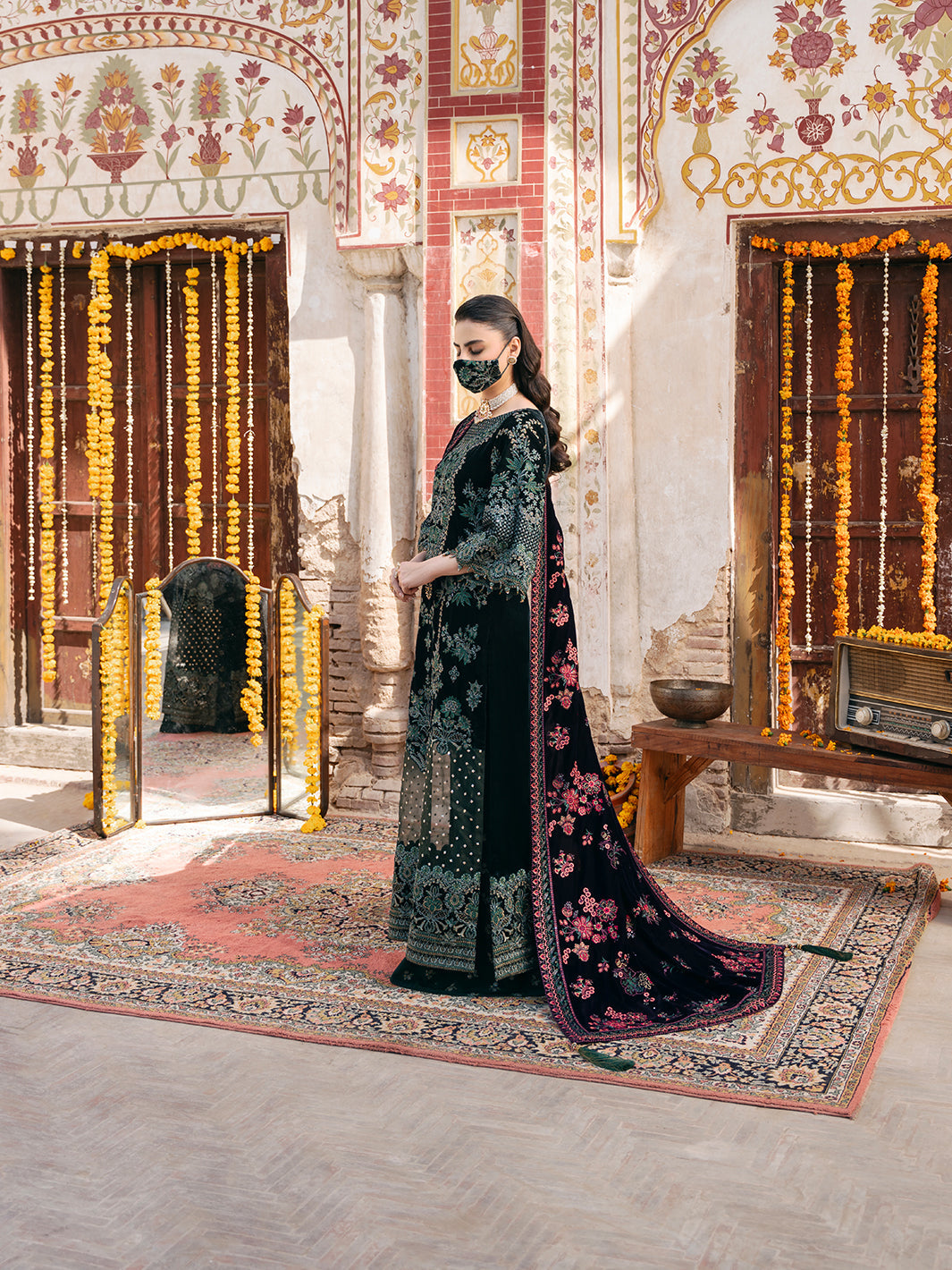 Flossie | Siara Velvet Formals | V-102 - B - Official Flossie stockist in UK - Sakeena London