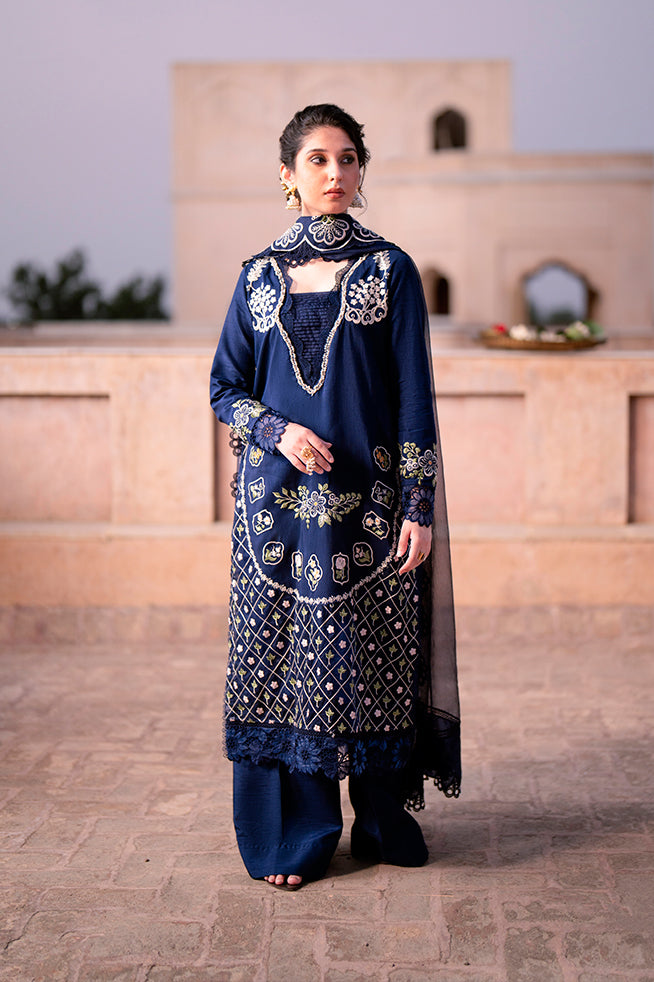Fozia Khalid | Kahani Silk Luxury Dresses | Rukhsana - Official Fozia Khalid stockist in UK - Sakeena London