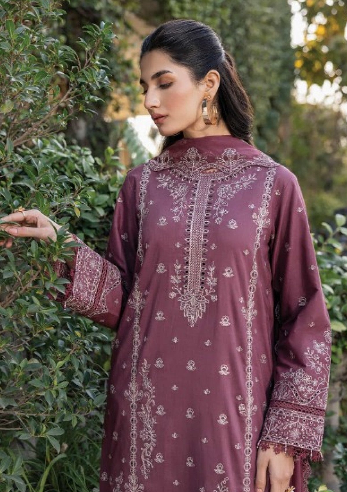 Lawn - Farasha - Bahar - FB25#09 - Dusty Rose