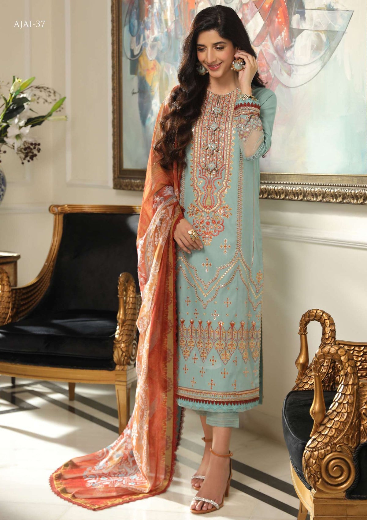 Lawn Collection - Asim Jofa - Aira - AJAI#37