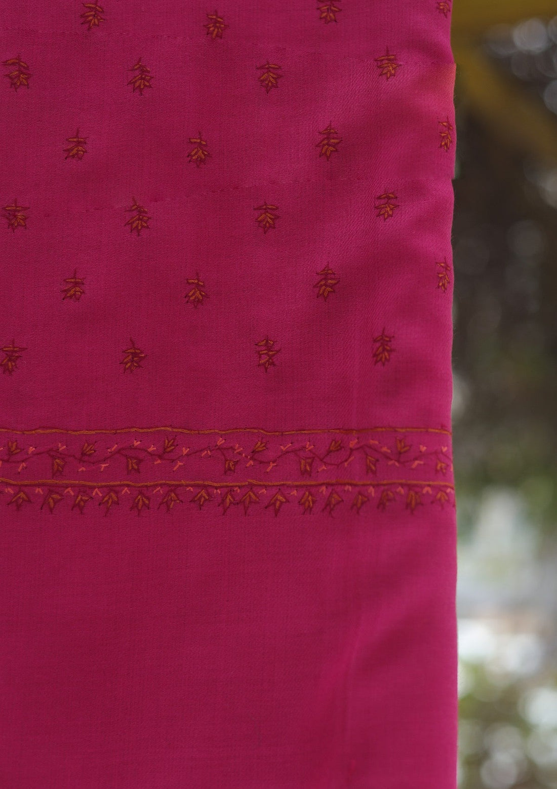 Wool Needle Work Shawl D - 70R - SH PINK