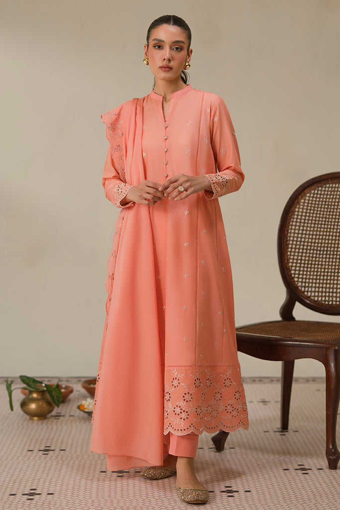 Cross Stitch | Chikankari Lawn 24 | CORAL HAZE - Official Cross Stitch stockist in UK - Sakeena London