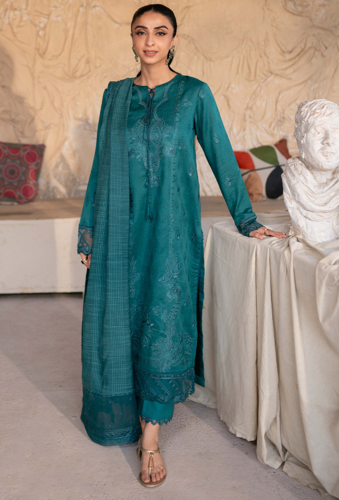 Humdum | Mirha Lawn 25 | Mirha - D05 - Official Humdum stockist in UK - Sakeena London