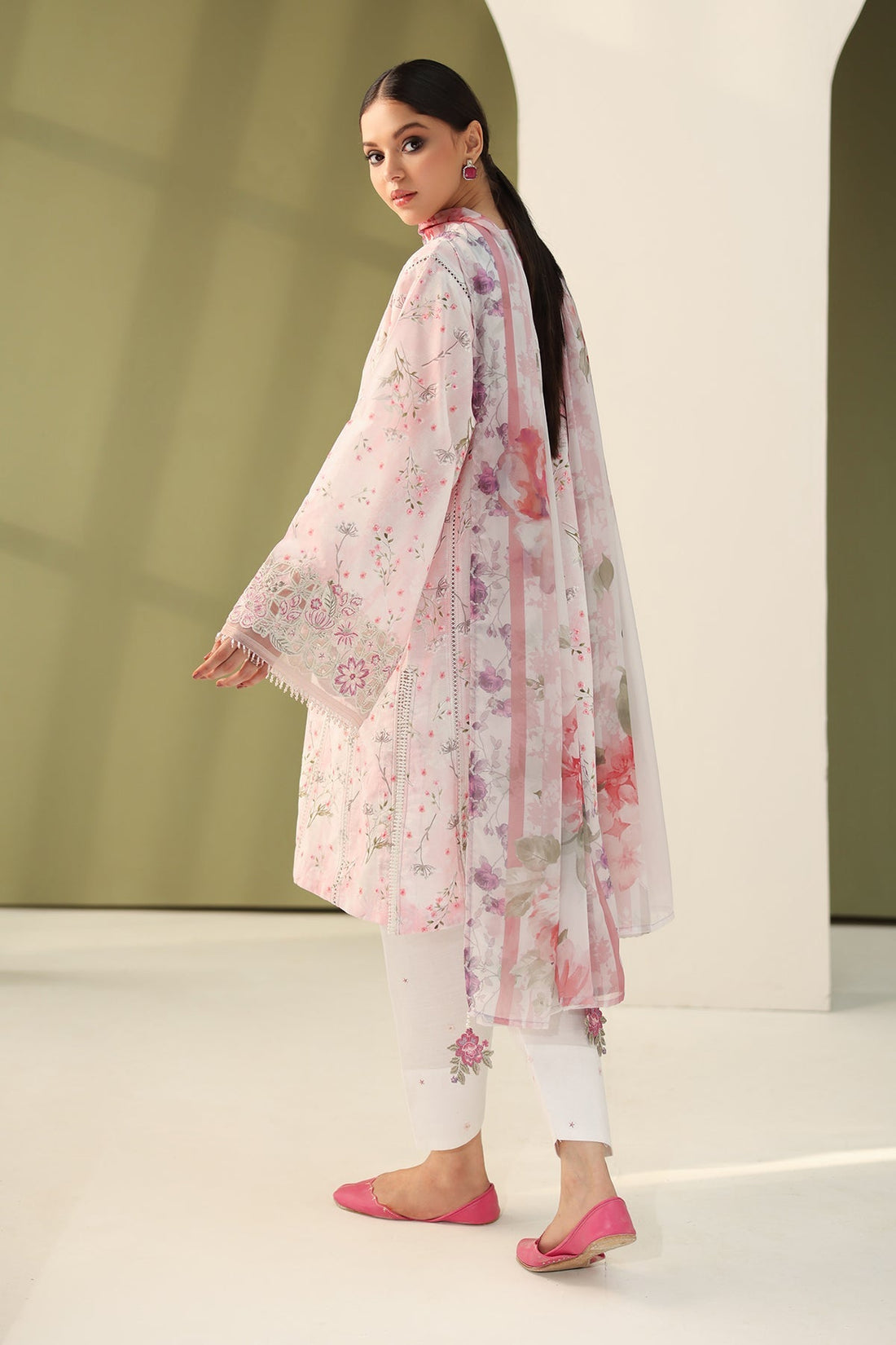 Baroque | Eid Printique | EMBROIDERED PRINTED LAWN UF-4180 - Official Baroque stockist in UK - Sakeena London