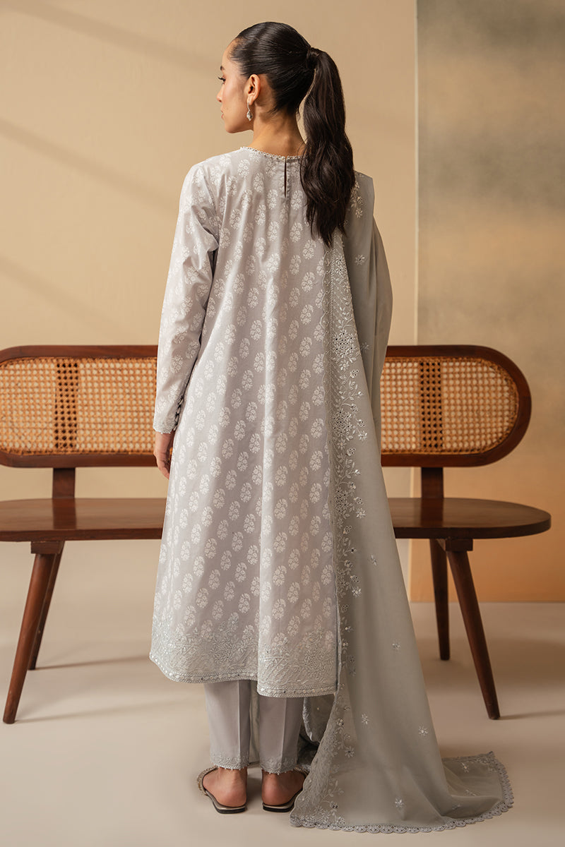 Cross Stitch | Mahiri Embroidered Lawn 24 | PEARL BLUE - Official Cross Stitch stockist in UK - Sakeena London