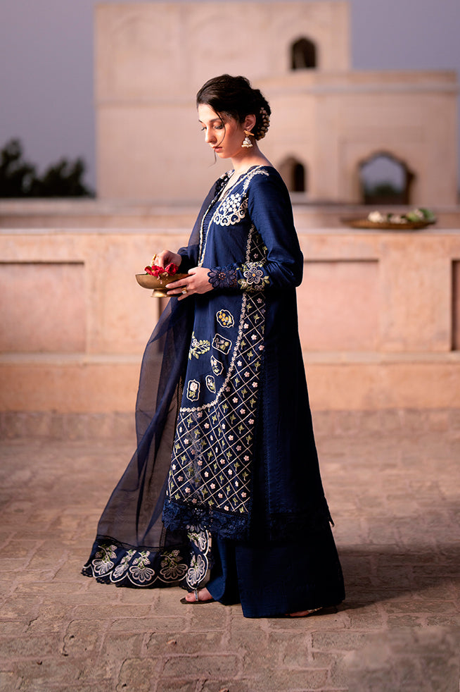 Fozia Khalid | Kahani Silk Luxury Dresses | Rukhsana - Official Fozia Khalid stockist in UK - Sakeena London