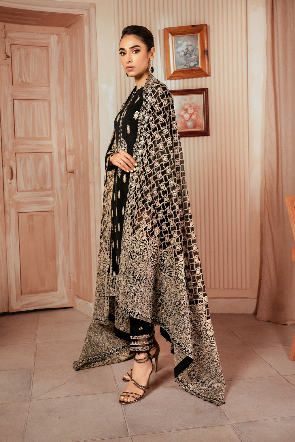 Iznik | Chiffonkari Formals | ICK-03 Embroidered Chiffon - Official Iznik stockist in UK - Sakeena London