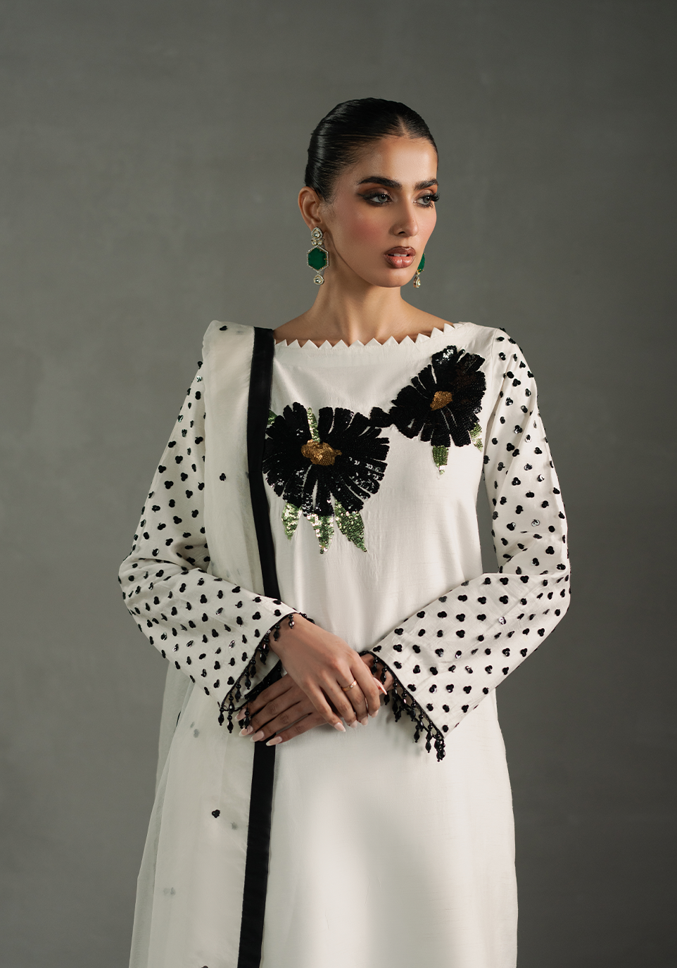 Zarqash | Silk Edit | ZQS 012 ESTELLA - Official Zarqash stockist in UK - Sakeena London