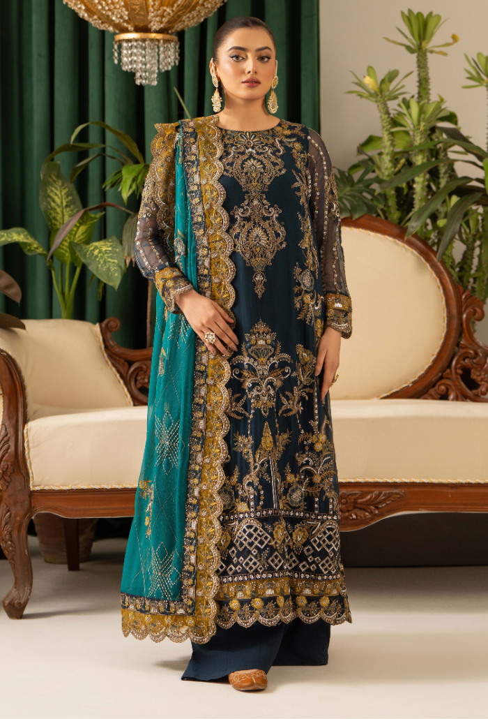 Humdum | Chiffon Collection | HOC - D04 - Official Humdum stockist in UK - Sakeena London