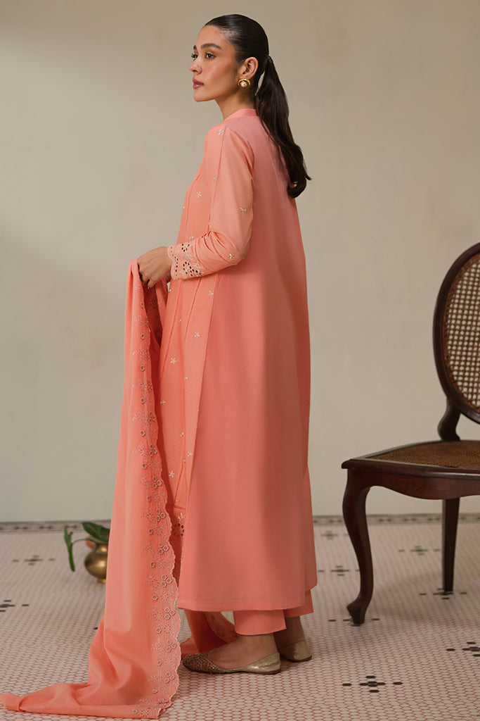 Cross Stitch | Chikankari Lawn 24 | CORAL HAZE - Official Cross Stitch stockist in UK - Sakeena London