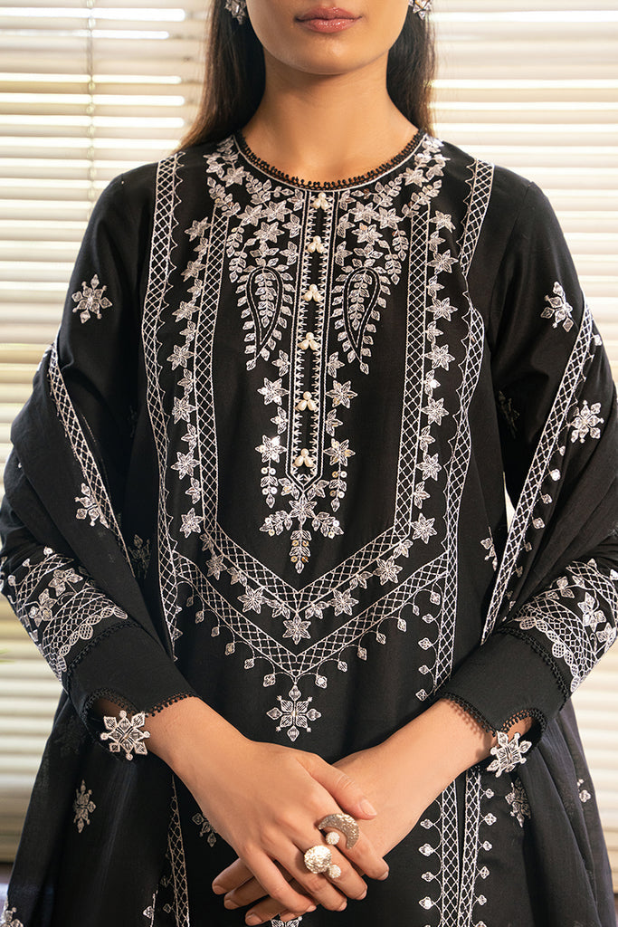 Cross Stitch | Mahiri Embroidered Lawn 24 | BLACK ORCHID - Official Cross Stitch stockist in UK - Sakeena London