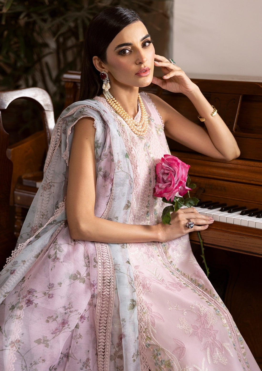 Lawn - Saira Shakira - Bloom - Eid Unstitched 25 - SSEL#3A - CHLOE