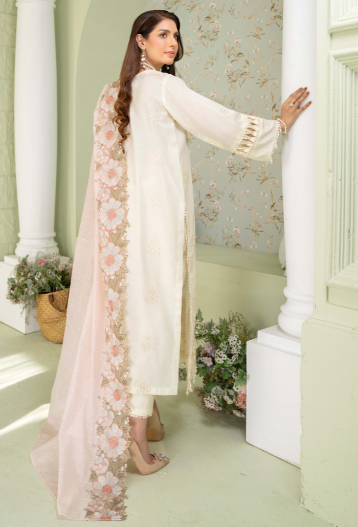 Humdum | Baad e Baharan Lawn | Baad e Baharan - D01 - Official HumDum stockist in UK - Sakeena London
