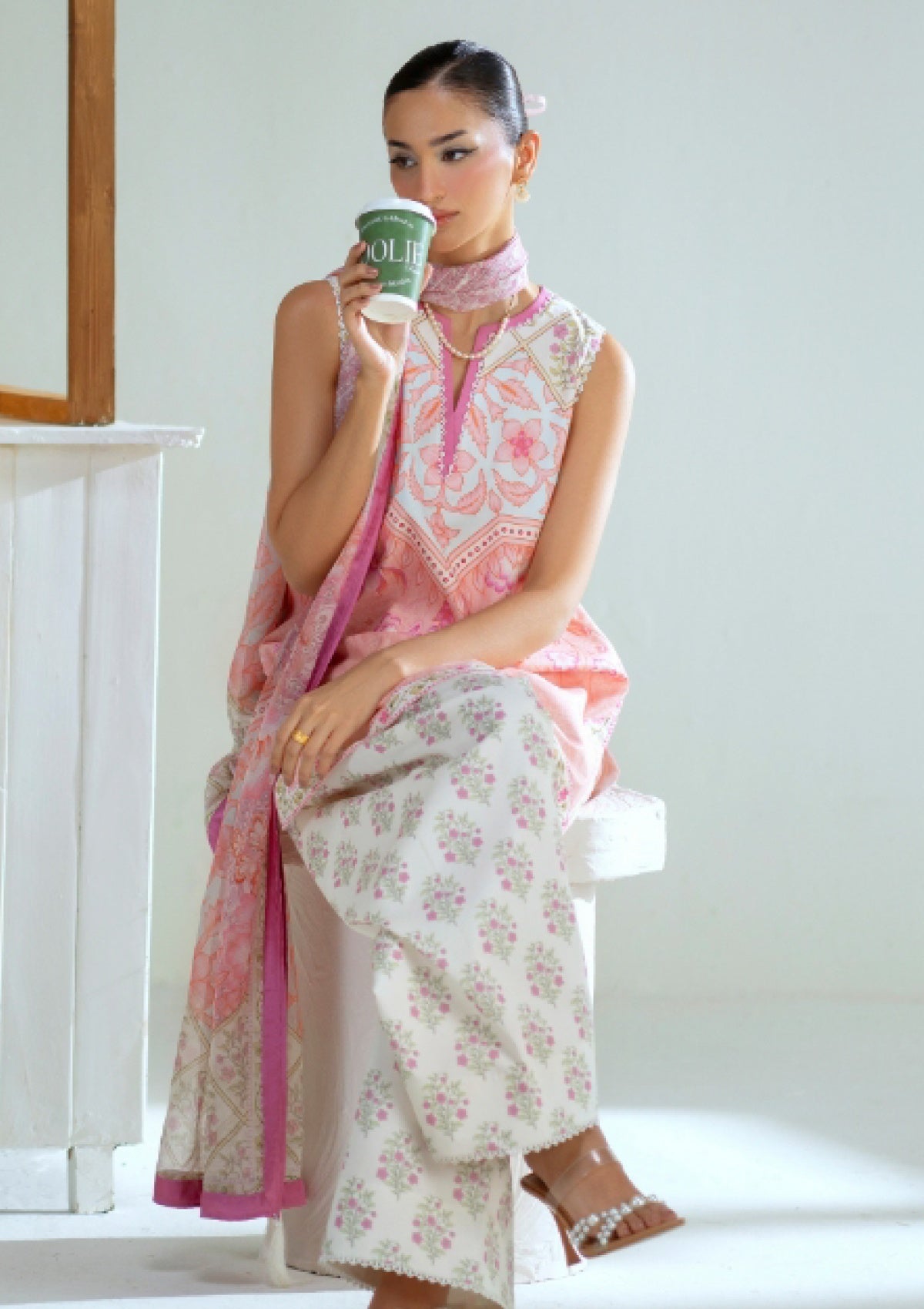 Lawn - Saira Rizwan - Joolie Prints 25 - JPU#10 - BRUNCH BABE