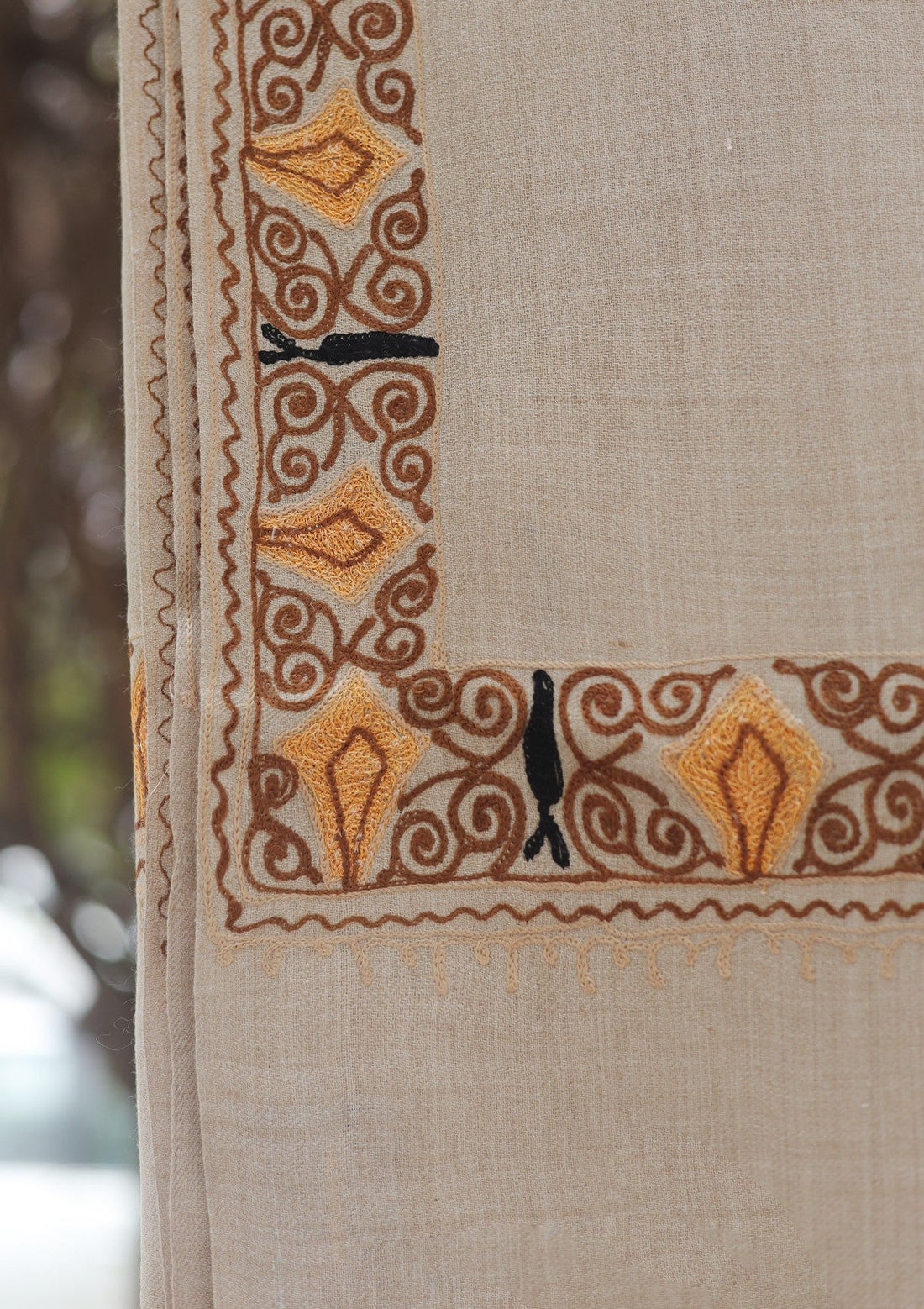 Wool Ari Work Shawl D - 28 - D SKIN