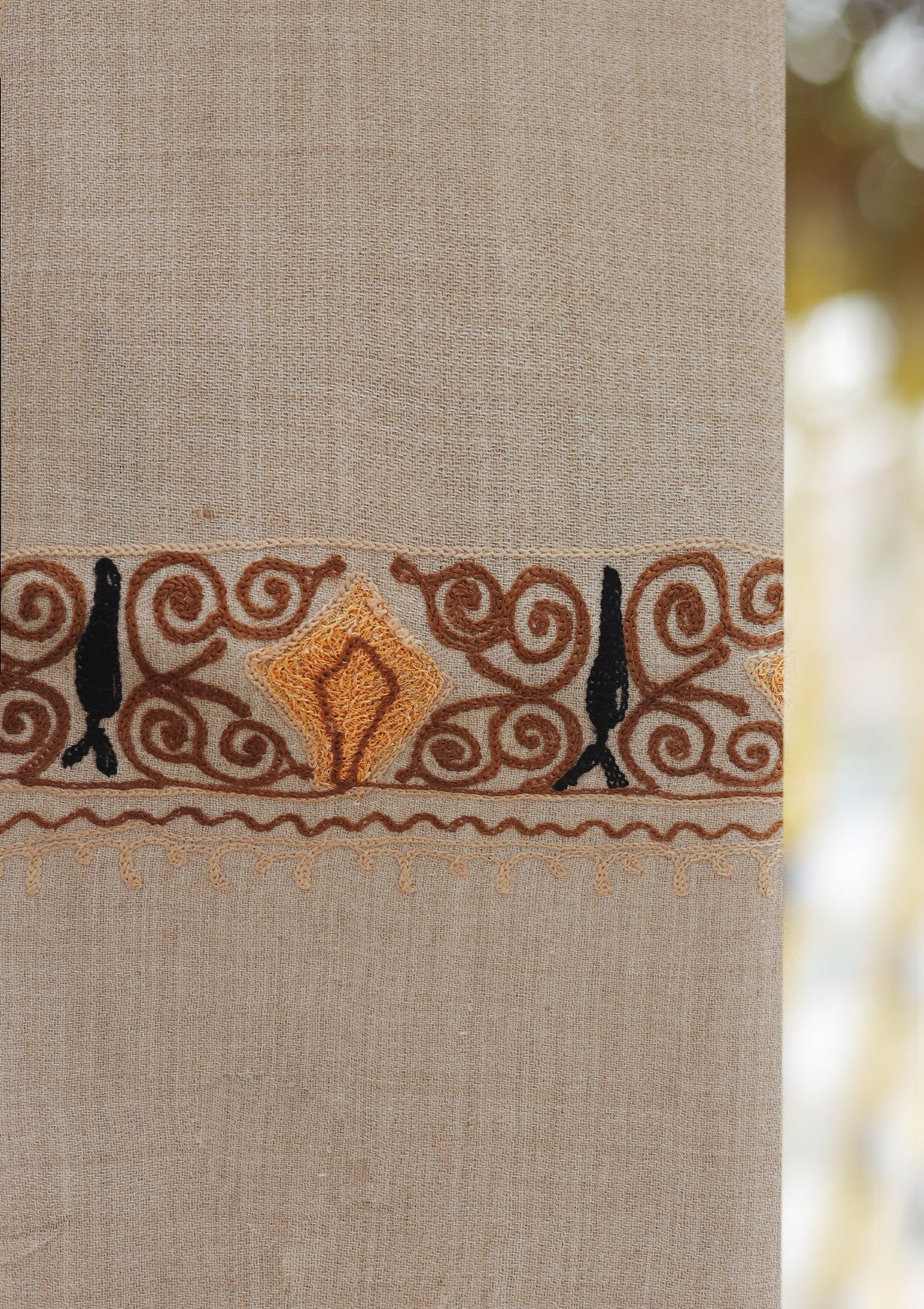 Wool Ari Work Shawl D - 28 - D SKIN