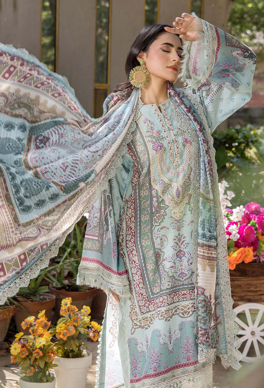 Adans Libas | Jasmine Lawn | JASMINE 2361 - Official Adans Libas stockist in UK - Sakeena London