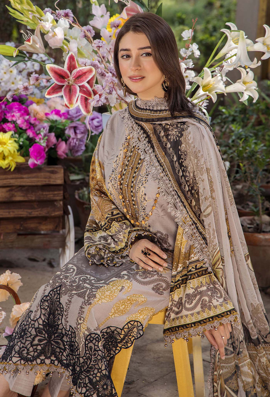 Adans Libas | Jasmine Lawn | JASMINE 2364 - Official Adans Libas stockist in UK - Sakeena London