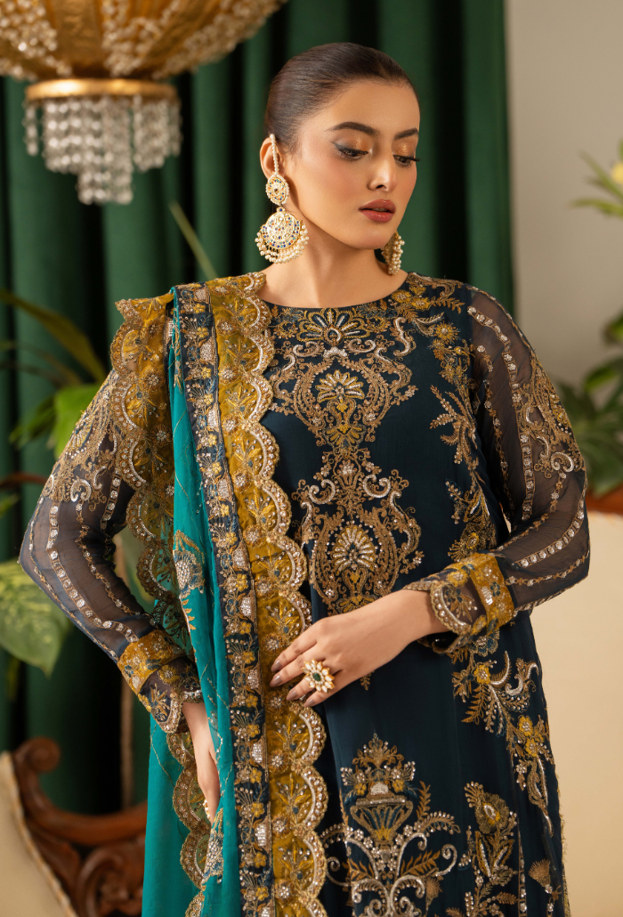 Humdum | Chiffon Collection | HOC - D04 - Official Humdum stockist in UK - Sakeena London
