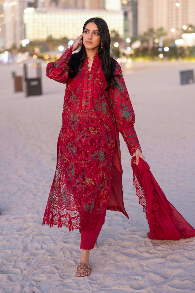 Rangrasiya | Carnation Summer Edit 25 | Scarlet - Official Rangrasiya stockist in UK - Sakeena London