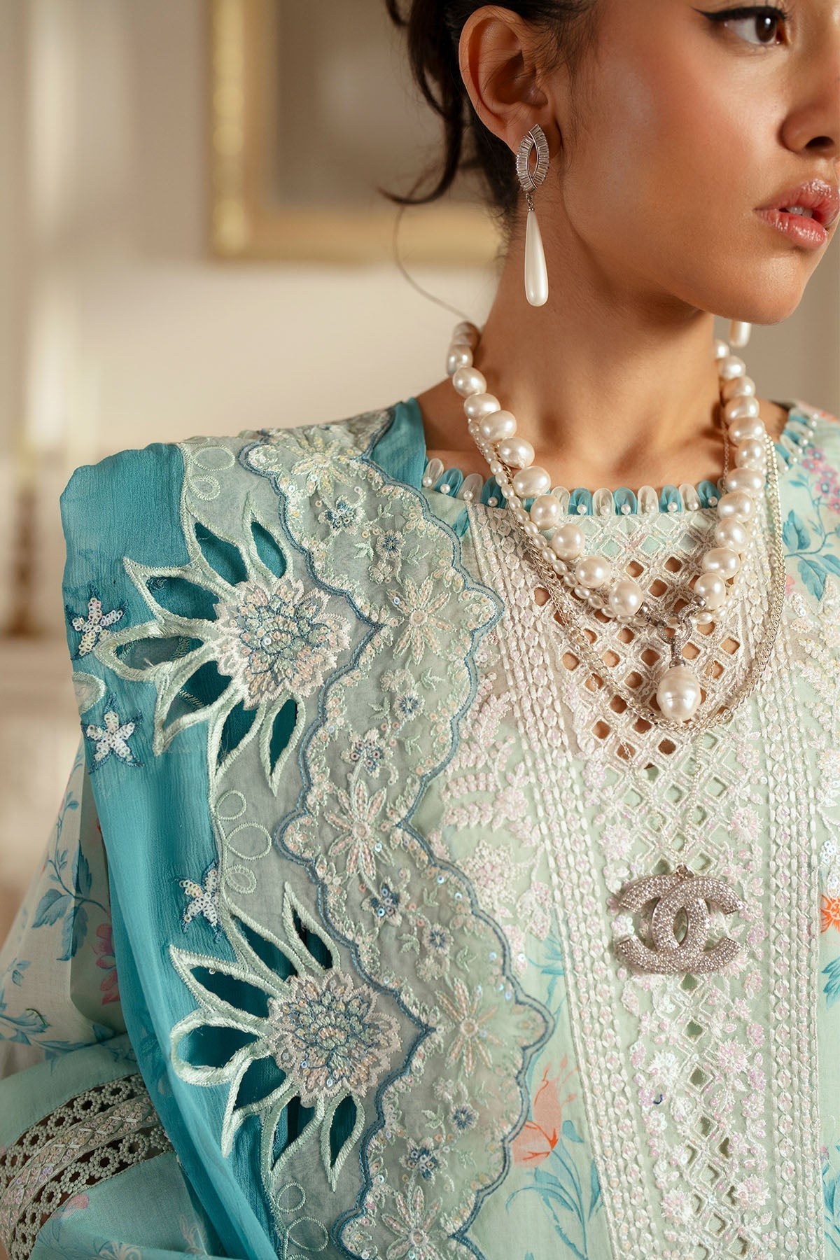 Nureh | Feya Eid Lawn | FE-06 - Official Nureh stockist in UK - Sakeena London