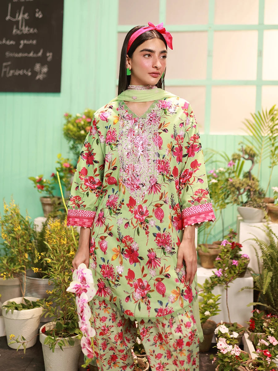 Salitex | Izel Lawn 24 | VIVAD - LUXURY LAWN EMBROIDERED SUIT - Official Salitex stockist in UK - Sakeena London