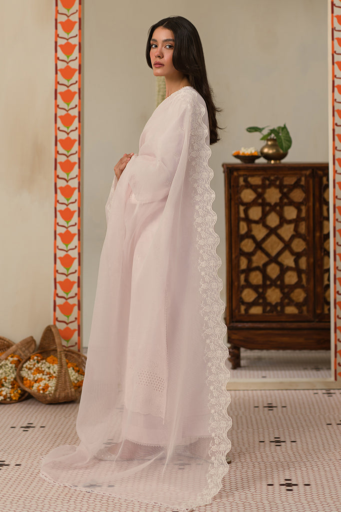 Cross Stitch | Chikankari Lawn 24 | PALE LILAC - Official Cross Stitch stockist in UK - Sakeena London