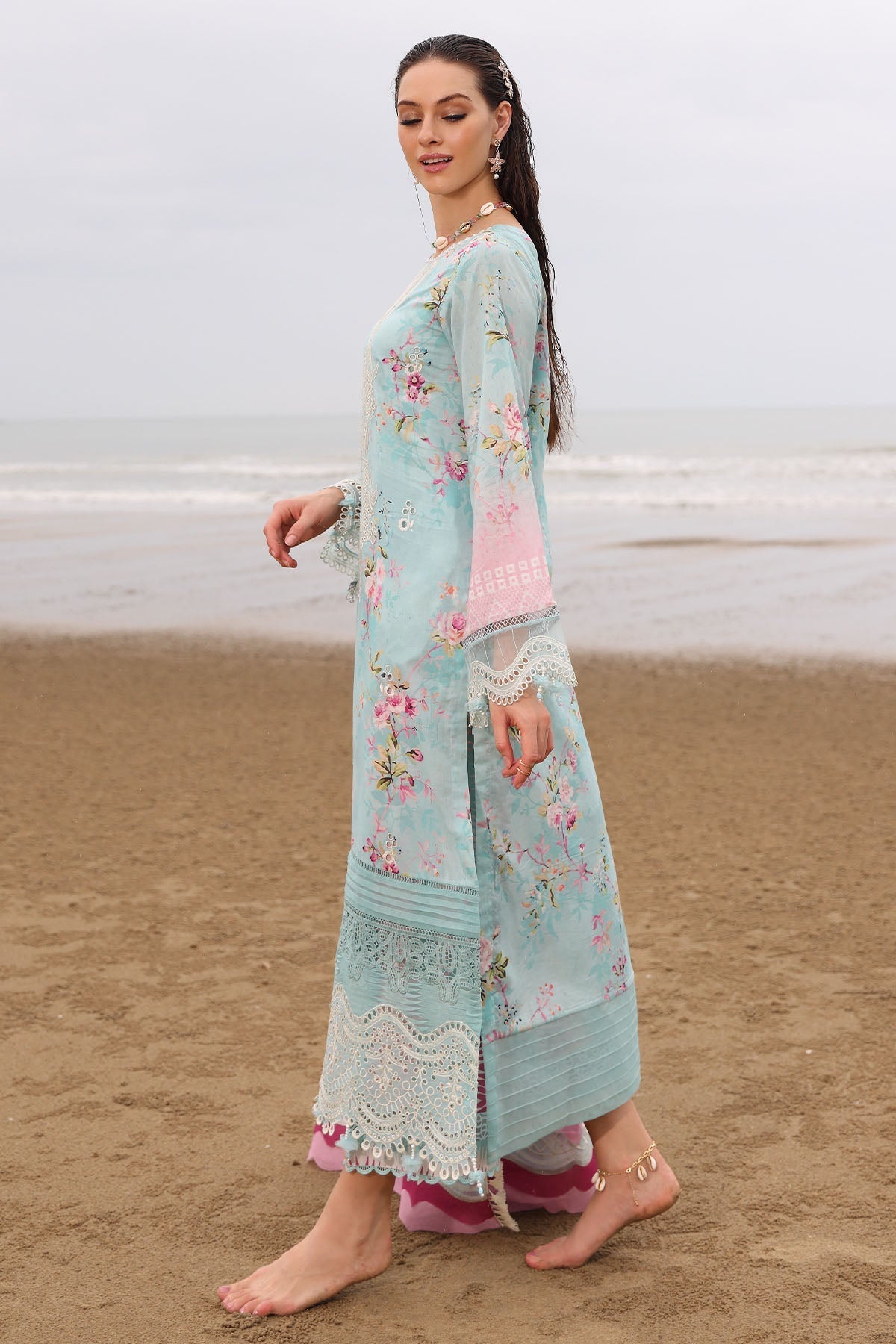 Nureh | Gardenia Embroidered Lawn 25 | NSG-173 - Official Nureh stockist in UK - Sakeena London